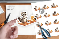 Autumn Picnic Animals Sticker Product Image 1