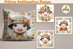 Fany Halloween Patchwork animal| Pillow Sublimation Design Product Image 1