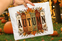 Autumn PNG,Vintage Fall Sublimation Shirt Design Product Image 2