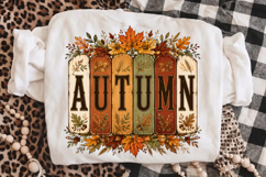 Autumn PNG,Vintage Fall Sublimation Shirt Design Product Image 3