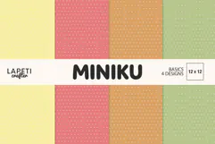 Four autumn polka dot digital papers in mustard, coral, caramel orange and sage green