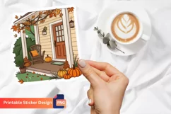 Autumn Porch Stickers, Thanksgiving Porch Stickers Product Image 1
