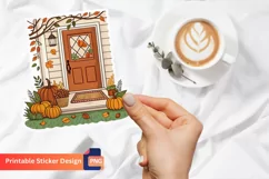 Autumn Porch Stickers, Seasonal Porch Decorations Product Image 1