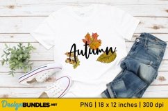 Autumn Sublimation | Falling Leaves Print | Fall Sublimation Product Image 1