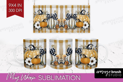 Autumn Pumpkin Mug Wrap - Fall Pumpkin, Mug PNG Sublimation Product Image 1