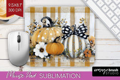 Autumn Pumpkin Mouse Pad Sublimation - Fall Pumpkin, PNG Product Image 1
