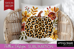 Autumn Pumpkin Pillow Sublimation - Fall Pumpkin, Pillow PNG Product Image 1