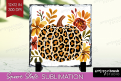 Autumn Pumpkin Slate PNG - Fall Pumpkin, Square Slate Product Image 1