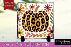 Autumn Pumpkin Slate PNG - Fall Pumpkin, Square Slate Product Image 1