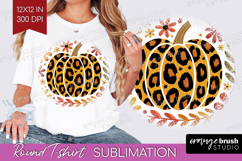 Autumn Pumpkin Round Tshirt Background - Fall Pumpkin, PNG Product Image 1