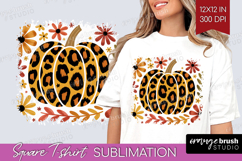 Autumn Pumpkin Square Tshirt Background - Fall Pumpkin, PNG Product Image 1