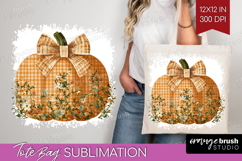 Autumn Pumpkin Tote Bag - Fall Pumpkin, Tote Bag PNG Product Image 1
