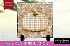 Autumn Pumpkin Slate PNG - Fall Pumpkin, Square Slate Product Image 1