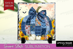 Autumn Pumpkin Slate PNG - Fall Pumpkin, Square Slate Product Image 1