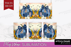 Autumn Pumpkin Mug Wrap - Fall Pumpkin, Mug PNG Sublimation Product Image 1