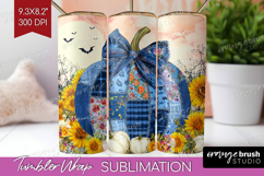 Autumn Pumpkin Tumbler Wrap - Fall Pumpkin, Tumbler PNG Product Image 1