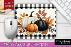 Autumn Pumpkin Mouse Pad Sublimation - Fall Pumpkin, PNG Product Image 1