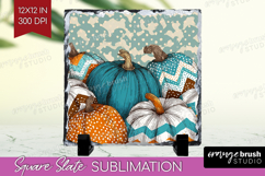 Autumn Pumpkin Slate PNG - Fall Pumpkin, Square Slate Product Image 1
