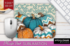 Autumn Pumpkin Mouse Pad Sublimation - Fall Pumpkin, PNG Product Image 1