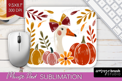 Autumn Pumpkin Mouse Pad Sublimation - Fall Pumpkin, PNG Product Image 1