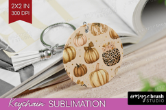Autumn Pumpkin Keychain PNG - Fall Pumpkin, Keychain Product Image 1