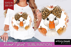 Autumn Pumpkin Round Tshirt Background - Fall Pumpkin, PNG Product Image 1