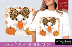 Autumn Pumpkin Square Tshirt Background - Fall Pumpkin, PNG Product Image 1