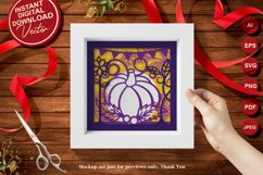 Halloween Pumpkin with Autumn Decoration 3D Layered Papercut Product Image 4