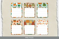 Autumn Leaves and Pumpkin Shaped Journaling Pages Product Image 1