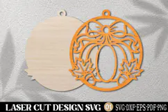 Autumn Pumpkin Bell Laser Cut SVG Product Image 2