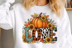 Autumn Pumpkin Clipart Sublimation Product Image 2