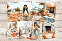 GlamArtZhanna, Autumn Pumpkin Junk Journal Pages, African American Collage, Fall Junk Journal Pages, Pumpkin Spice Scrapbook Kit, Autumn Junk Journal Paper, Cozy Fall Digital Collage Sheet, Harvest Junk Journal Kit, Fall Ephemera, Autumn Barn Journal Prin