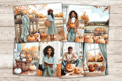 GlamArtZhanna, Autumn Pumpkin Junk Journal Pages, African American Collage, Fall Junk Journal Pages, Pumpkin Spice Scrapbook Kit, Autumn Junk Journal Paper, Cozy Fall Digital Collage Sheet, Harvest Junk Journal Kit, Fall Ephemera, Autumn Barn Journal Prin