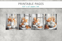 vintage autumn printables, junk journal papers Product Image 2
