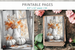 vintage autumn printables, junk journal papers Product Image 3
