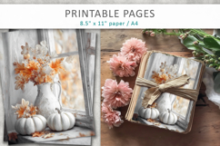 vintage autumn printables, junk journal papers Product Image 4