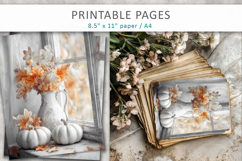 vintage autumn printables, junk journal papers Product Image 5