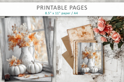 vintage autumn printables, junk journal papers Product Image 6