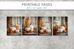 halloween printable pages, fall scrapbooking papers Product Image 2