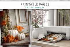 halloween printable pages, fall scrapbooking papers Product Image 5