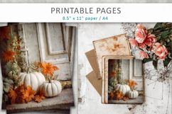 halloween printable pages, fall scrapbooking papers Product Image 1