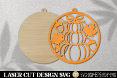 Autumn Pumpkin Stack Laser Cut SVG Product Image 2