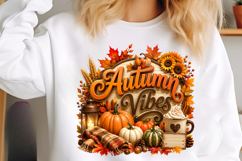 Autumn Pumpkin Sublimation Png Product Image 3