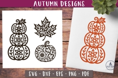 Autumn Pumpkin SVG Silhouette