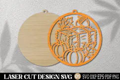 Autumn Pumpkin Wagon Laser Cut SVG Product Image 2
