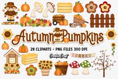 Autumn Fall Clip Arts, thanksgiving illustrations, graphics Product Image 2