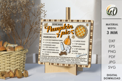 Autumn Recipe Signs Bundle Laser Cut. Kitchen Decor SVG Product Image 7