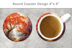 Autumn Forest Round Coaster Product Image 1