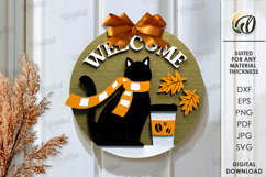 Autumn Round Signs Bundle Laser Cut. Fall wall decor SVG Product Image 11