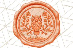Fall Thanksgiving Wax Seal Clipart PNG Mini World Product Image 4